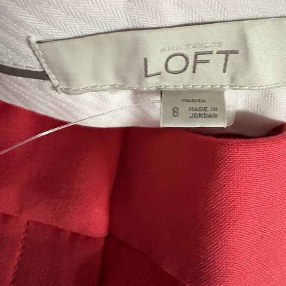 NEW! Ann Taylor LOFT Dress Pants Career Casual Ankle Melon - 8 - Picture 5 of 5